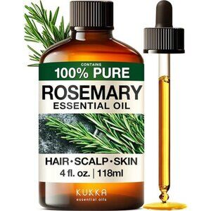 Rosemary Essential Oils - 4 Fl Oz - for Hair, Skin, Diffuser,